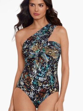 NEW- Magicsuit by Miraclesuit Goddess One Piece in Posh Mosh Multi size 12
